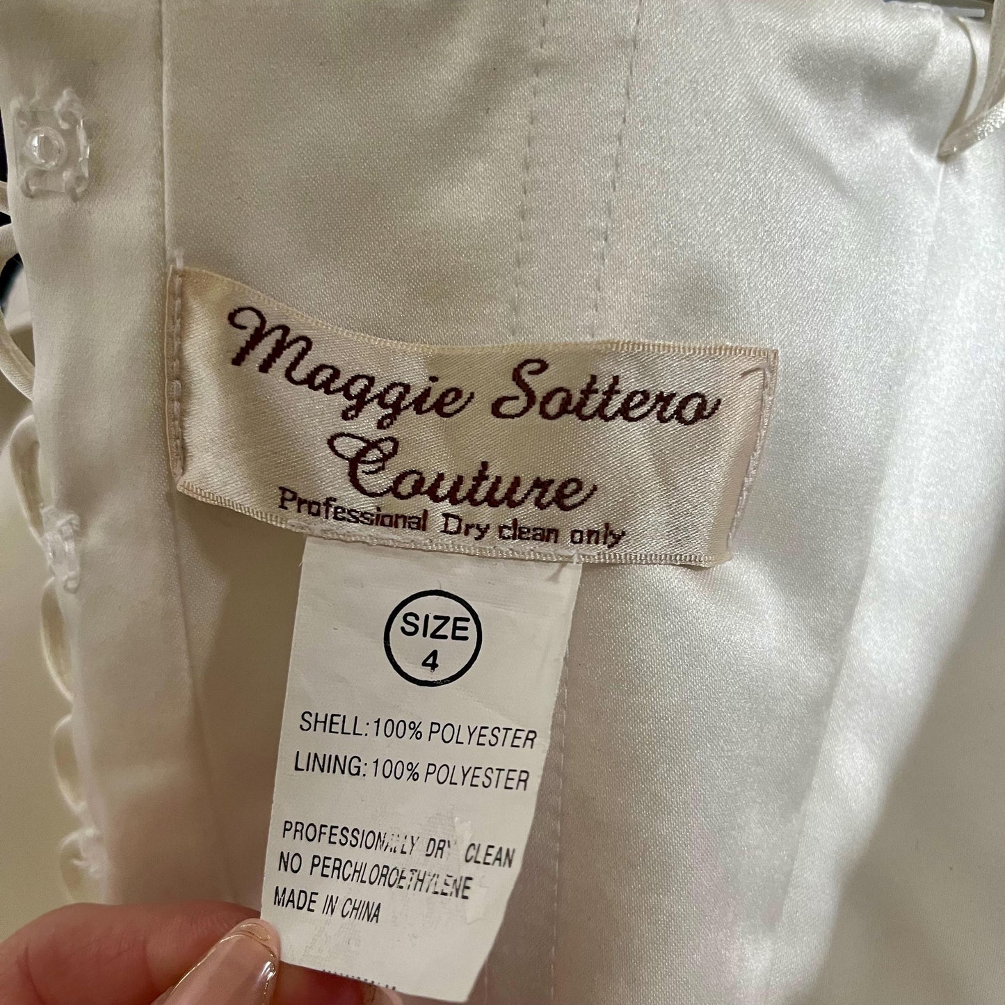 Maggie Sottero Couture Strapless Beaded A-line Gown with Corset Top