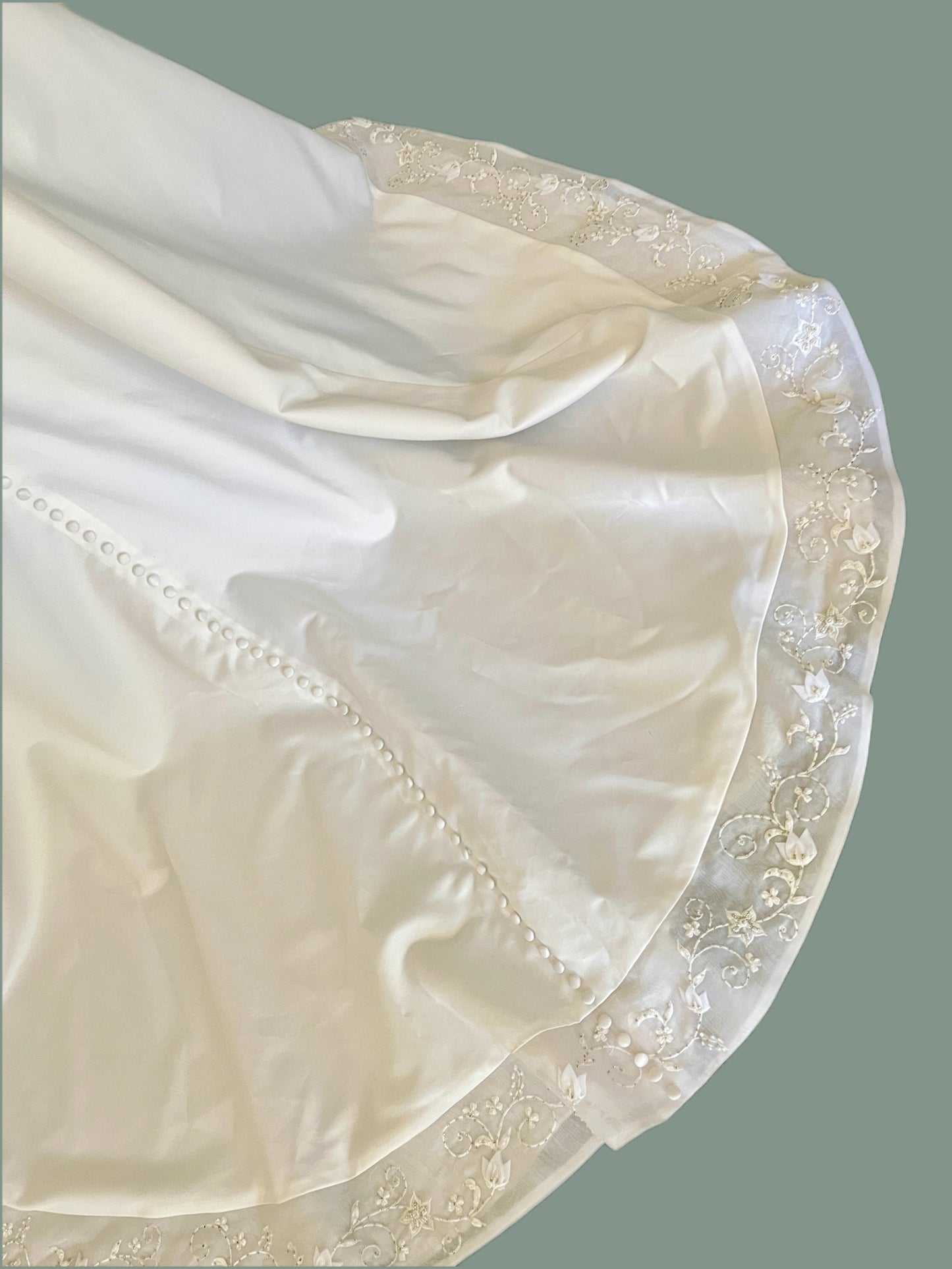 Jasmine Ballgown With Beaded Top & Adjustable Bustle