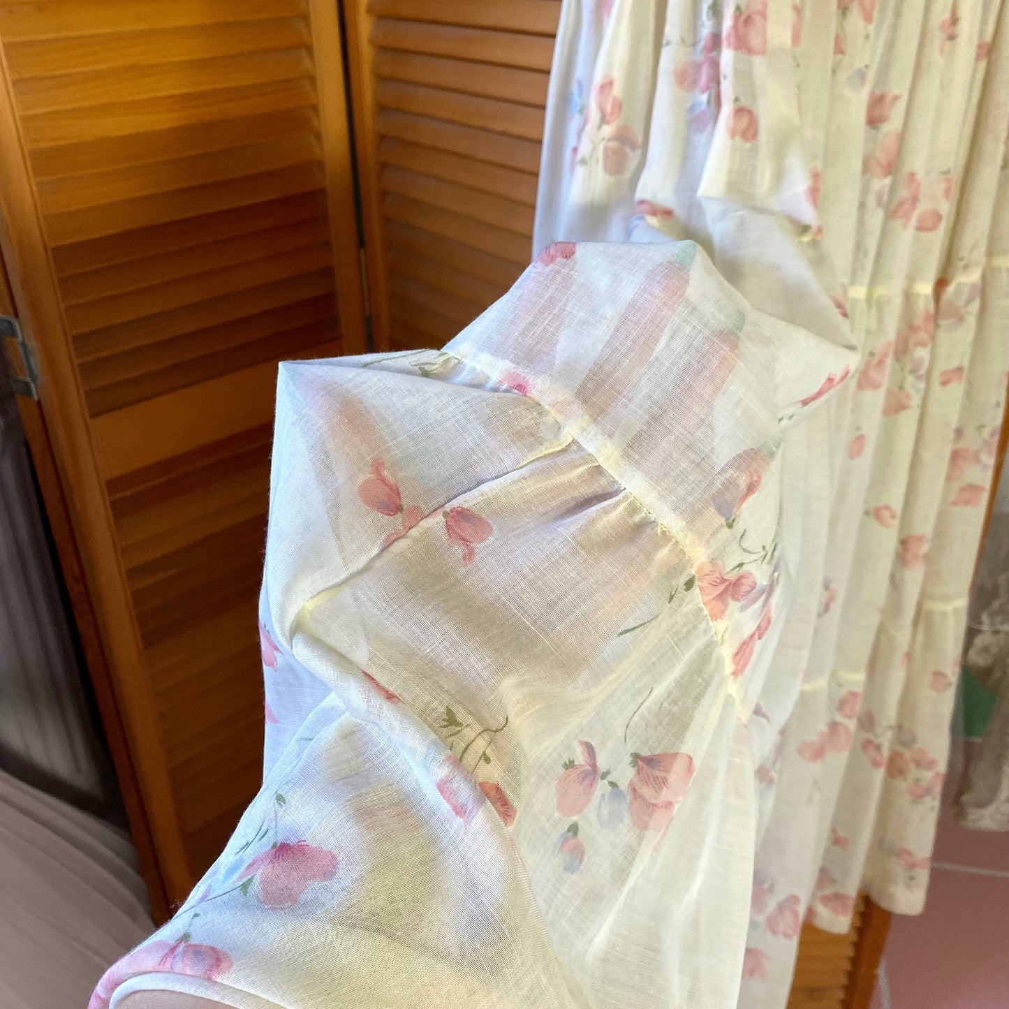 Vintage Ivory Prairie Dress With Long Full Skirt