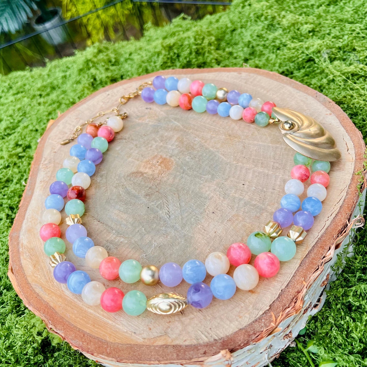 Mermaid Pastel Rainbow Necklace