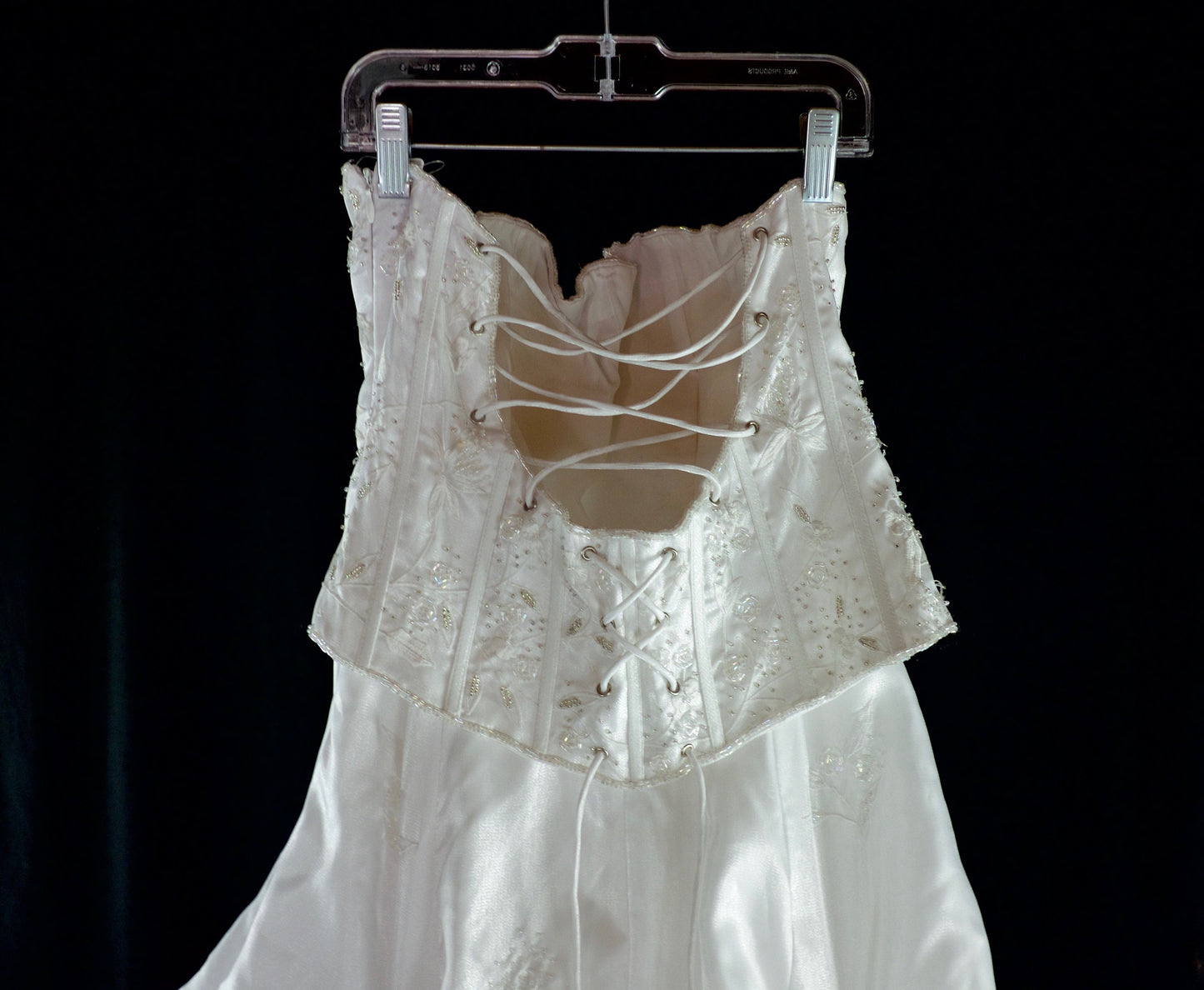 90's Vintage Sleeveless Corset Dress with Pickup Skirt