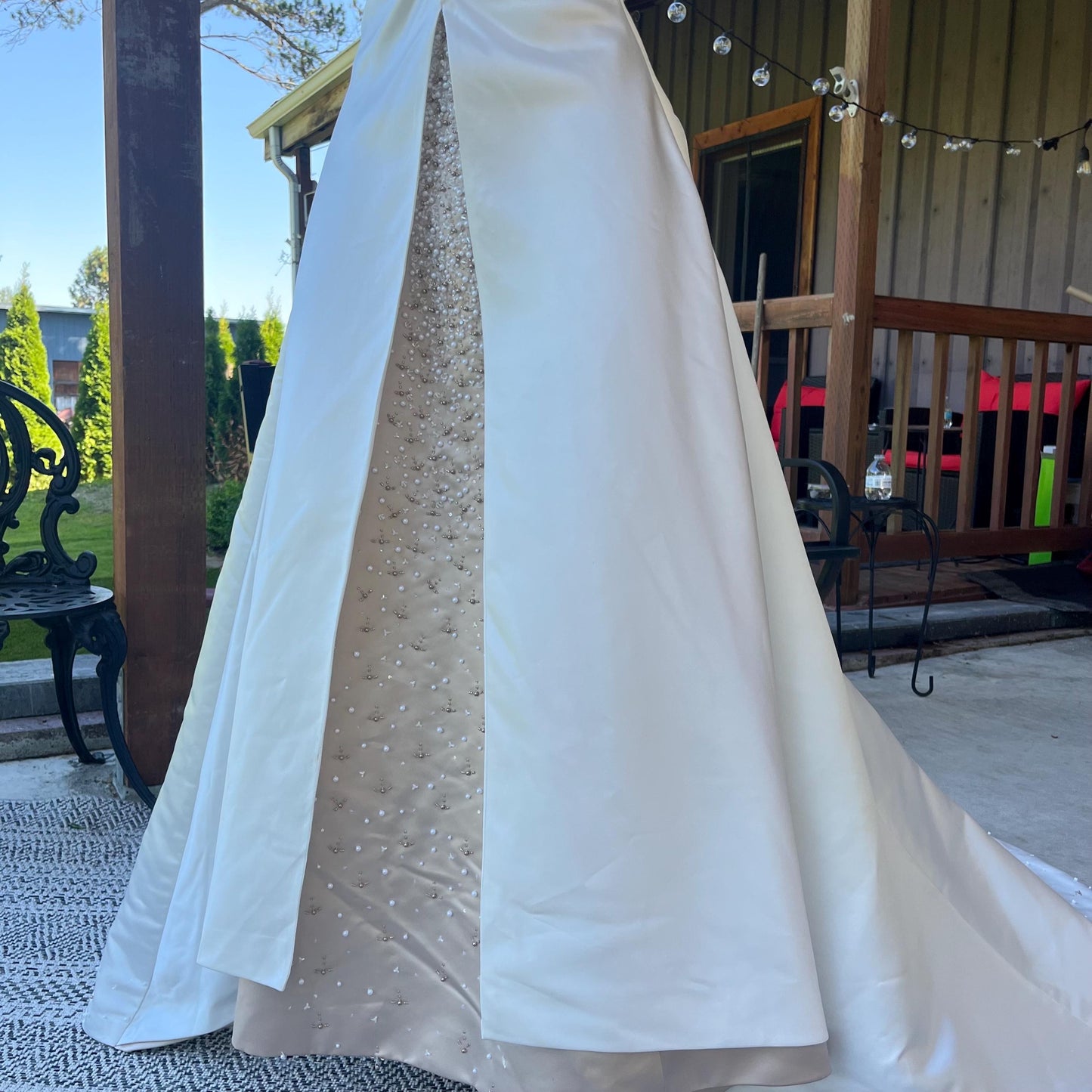 Maggie Sottero Couture Strapless Beaded A-line Gown with Corset Top