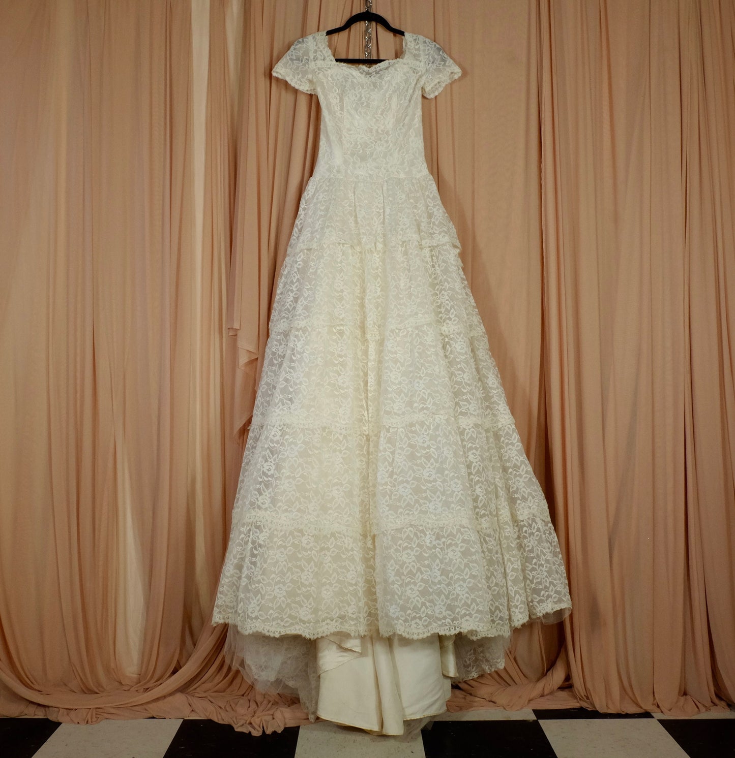 Lace Multi Tiered All Lace Wedding Dress