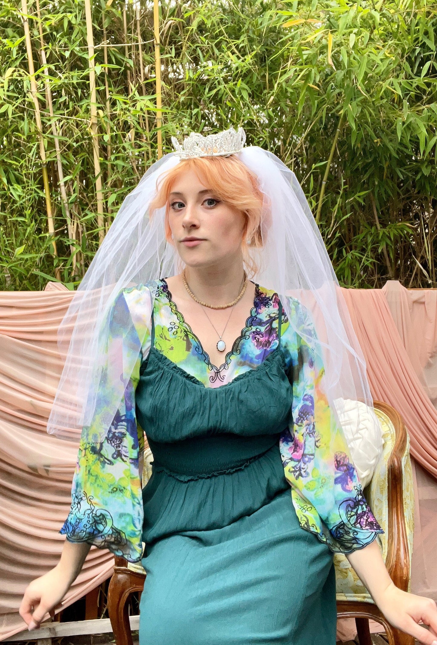 Beaded Crown and Veil