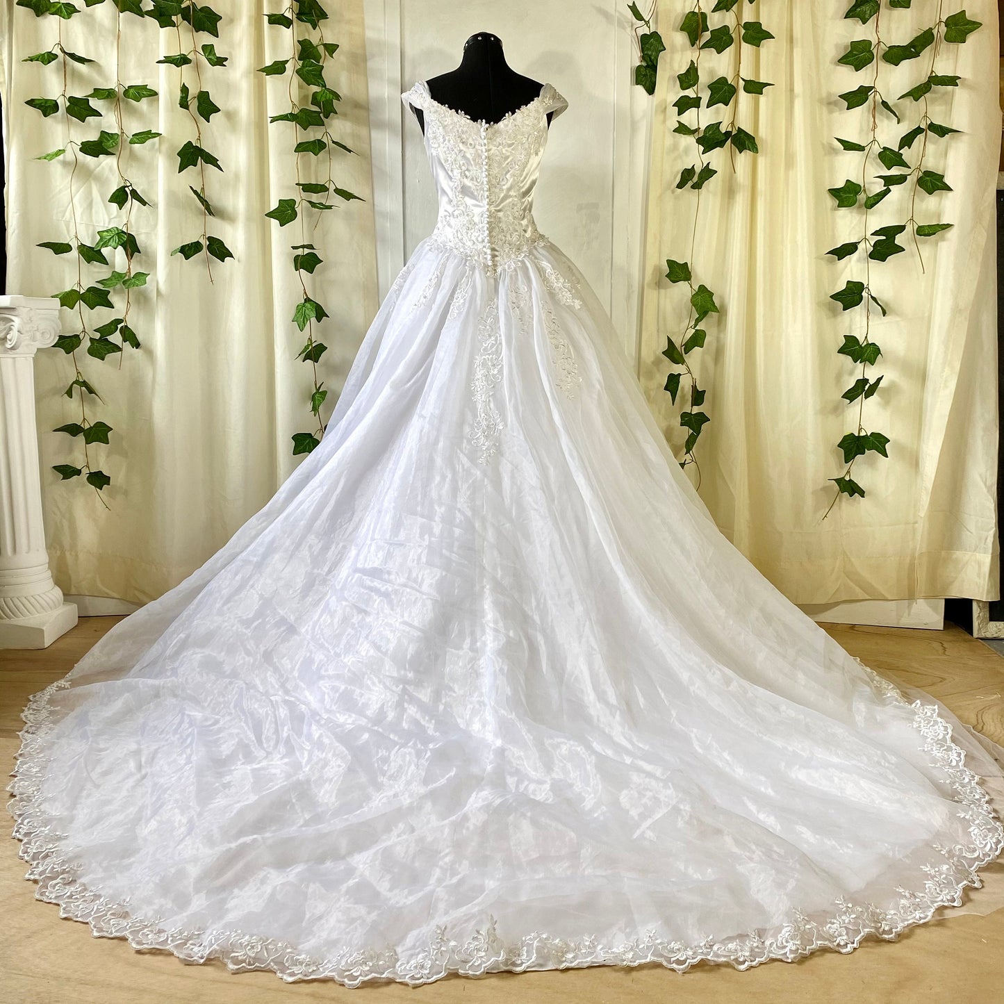 Kathryn La' Croix Ballgown with Tulle Skirt and Train