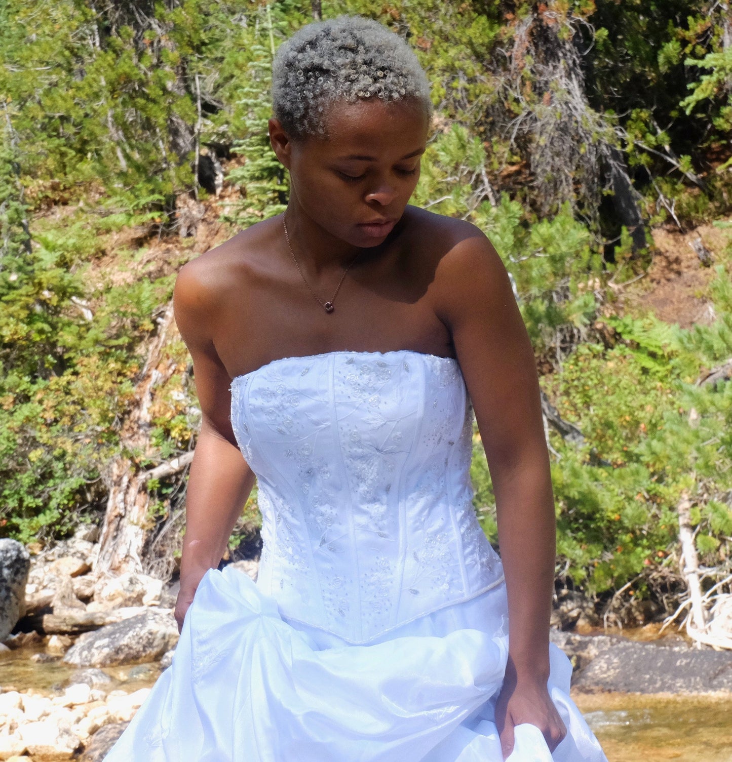 90's Vintage Sleeveless Corset Dress with Pickup Skirt