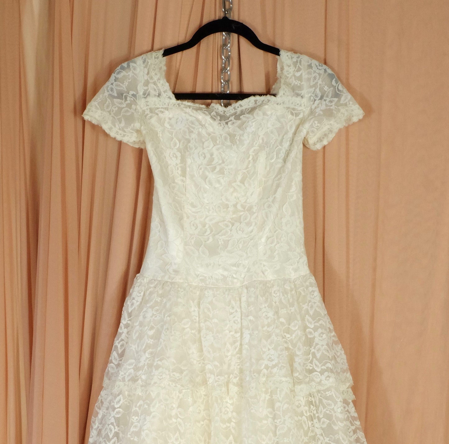 Lace Multi Tiered All Lace Wedding Dress