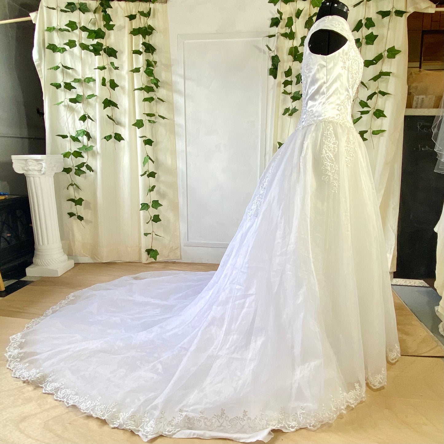 Kathryn La' Croix Ballgown with Tulle Skirt and Train