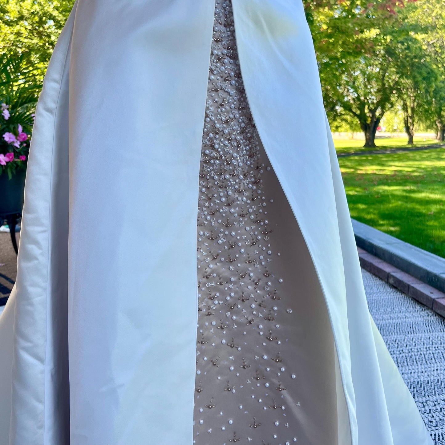 Maggie Sottero Couture Strapless Beaded A-line Gown with Corset Top