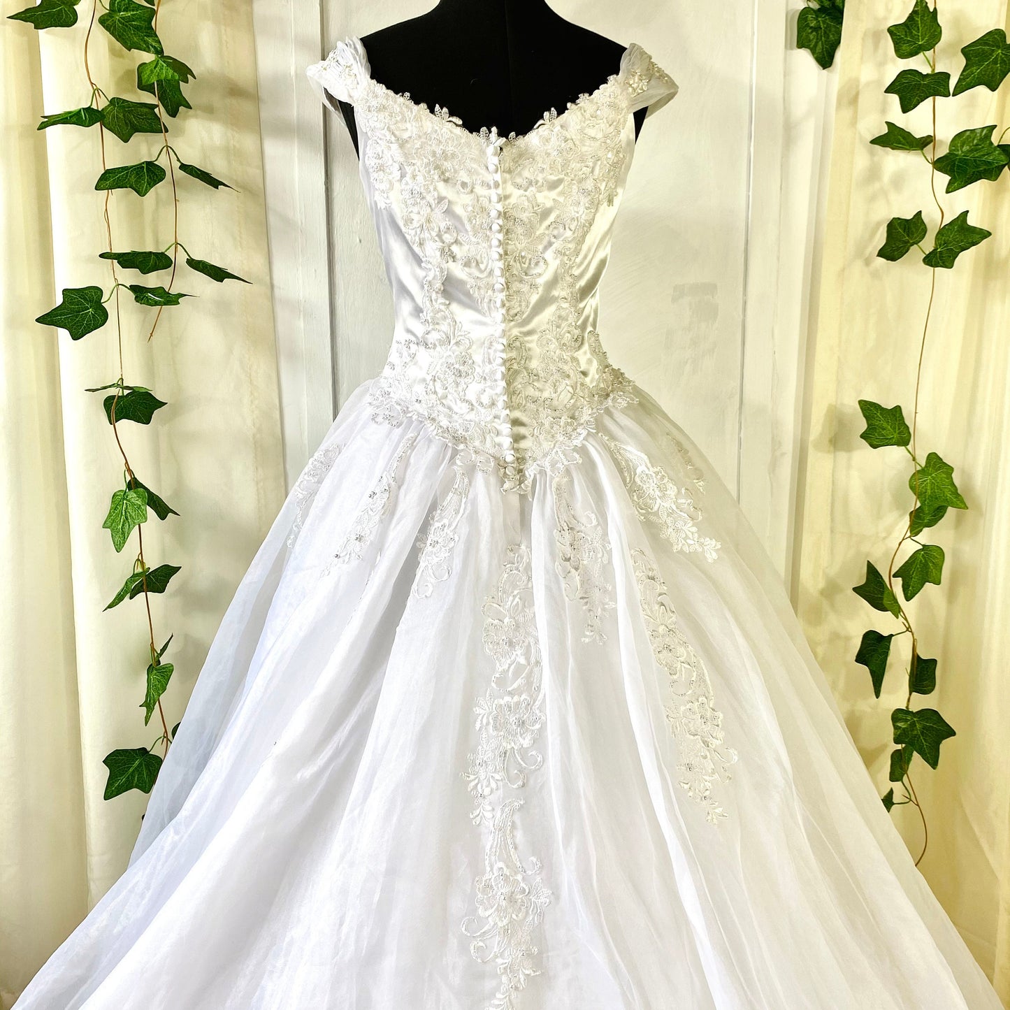 Kathryn La' Croix Ballgown with Tulle Skirt and Train
