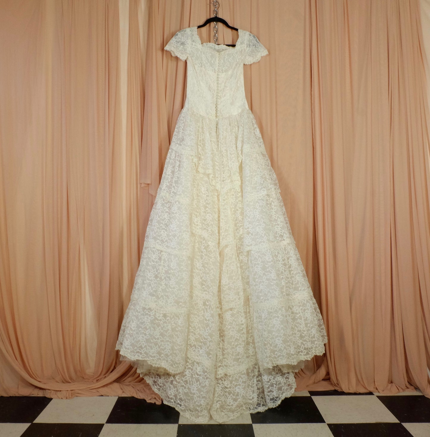 Lace Multi Tiered All Lace Wedding Dress