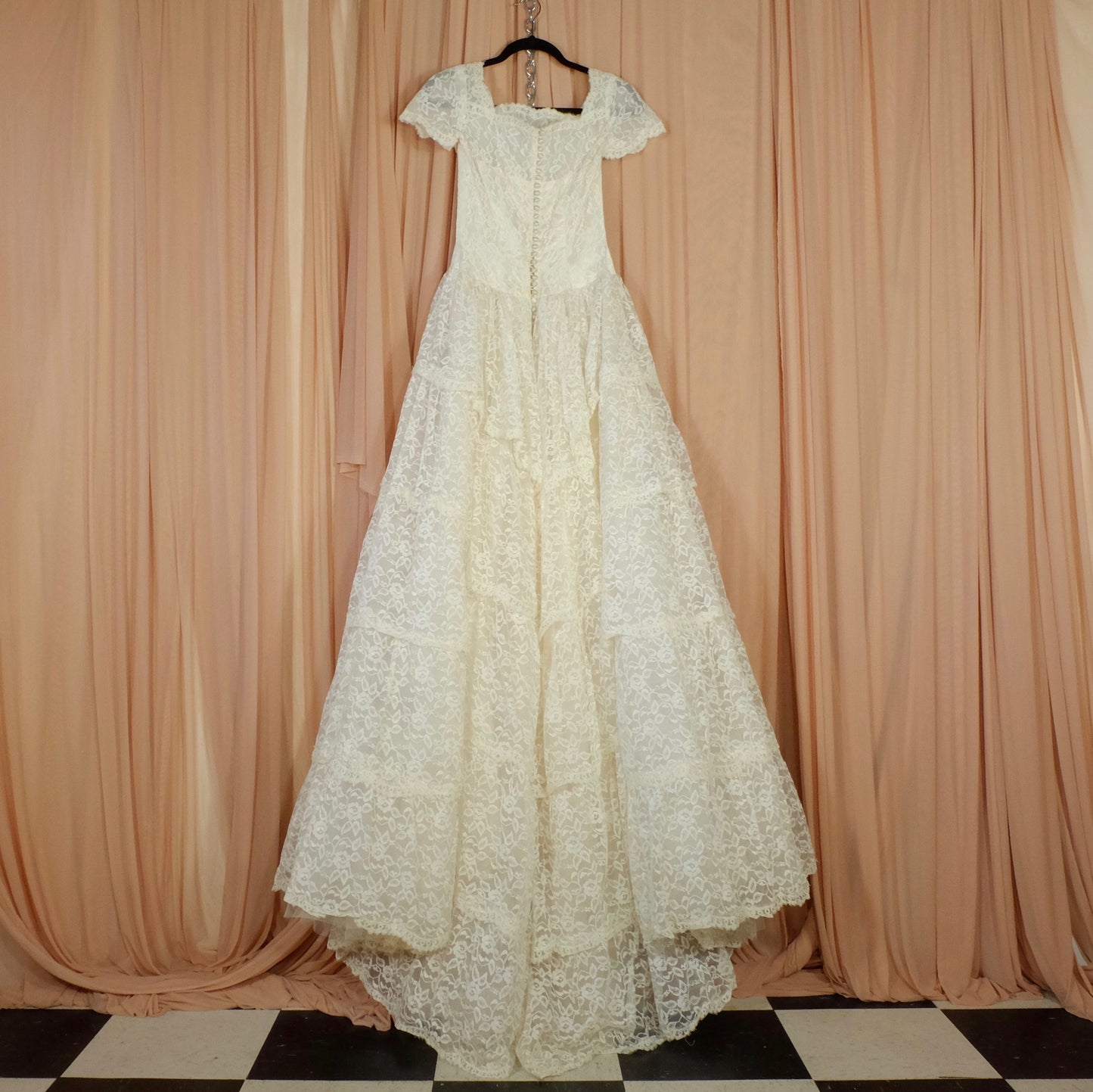 Lace Multi Tiered All Lace Wedding Dress