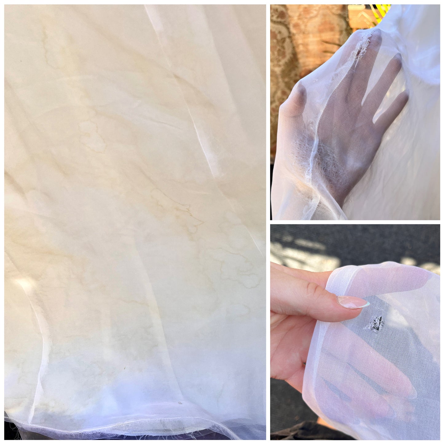 1967 Empire Waistline Wedding Dress With Puff Sleeves