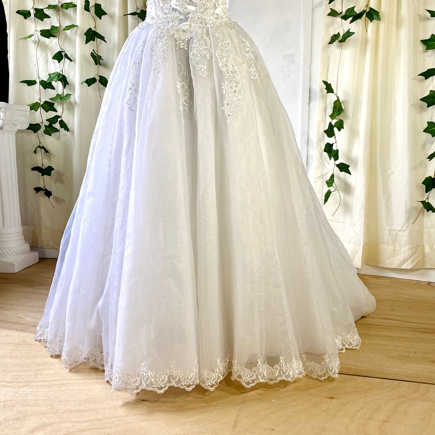 Kathryn La' Croix Ballgown with Tulle Skirt and Train