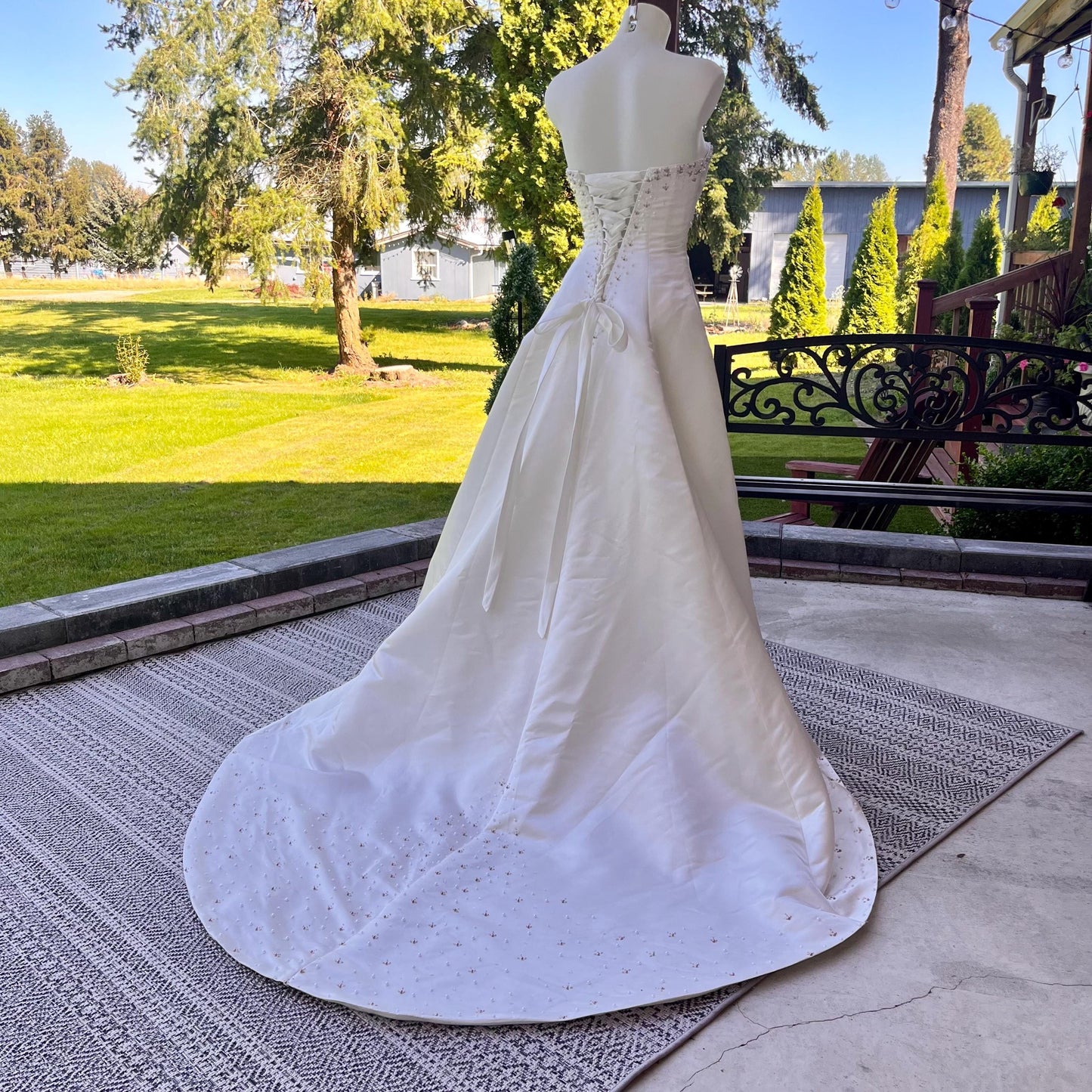 Maggie Sottero Couture Strapless Beaded A-line Gown with Corset Top