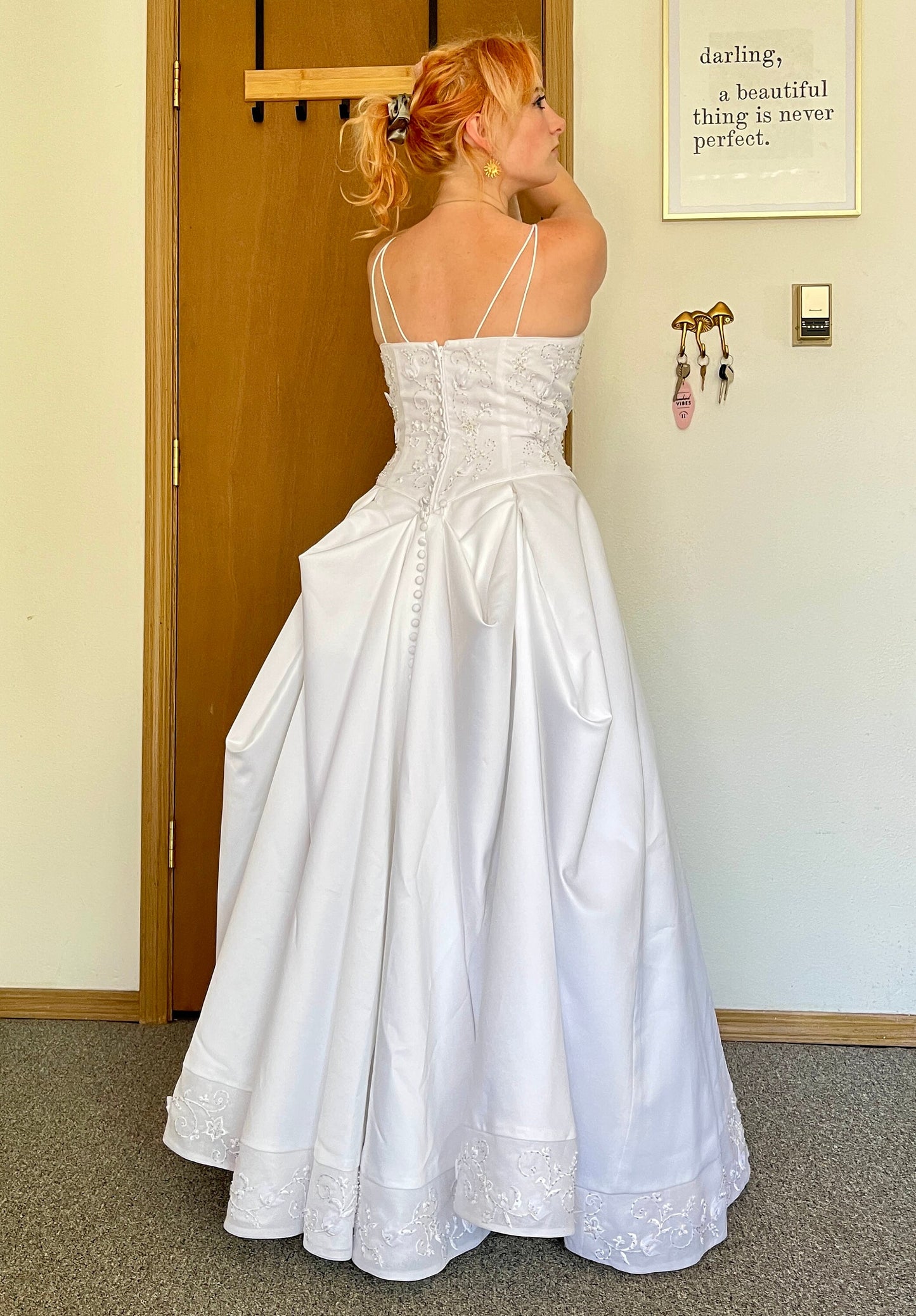 Jasmine Ballgown With Beaded Top & Adjustable Bustle