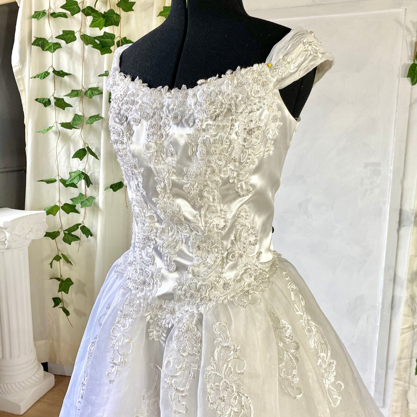 Kathryn La' Croix Ballgown with Tulle Skirt and Train