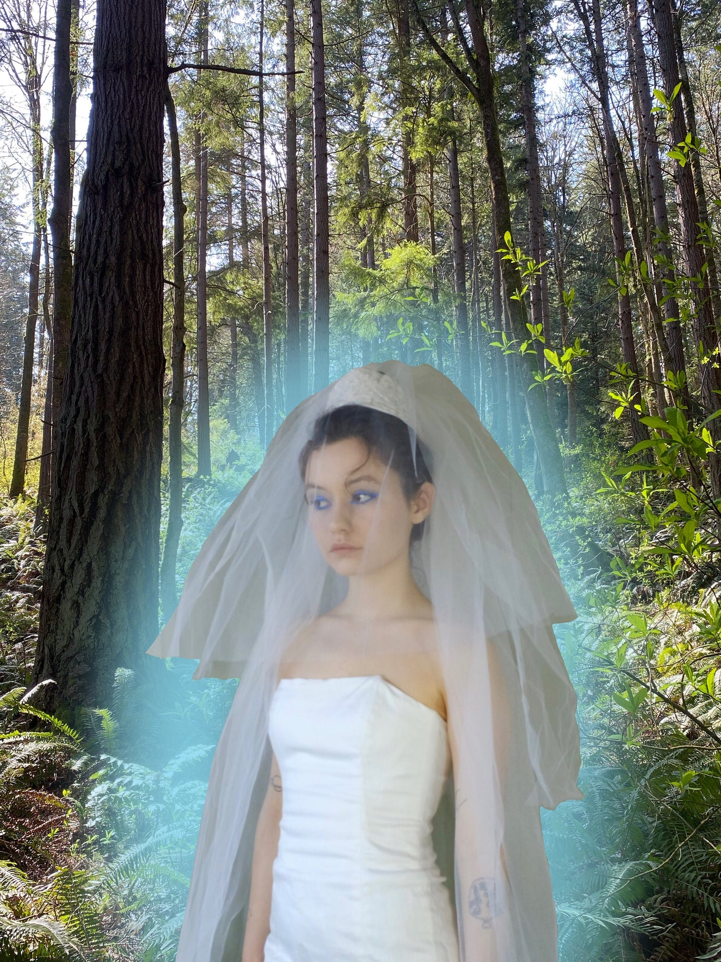 Vintage 3-Layer Veil with Headpiece