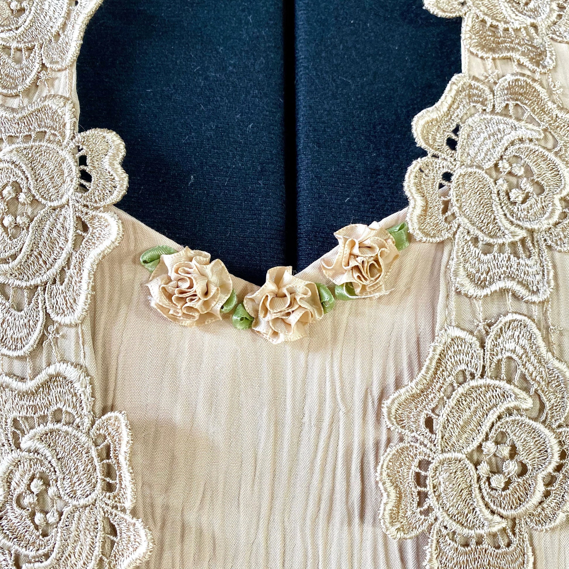 Lavande' Latte Vintage Dress With Matching Jacket