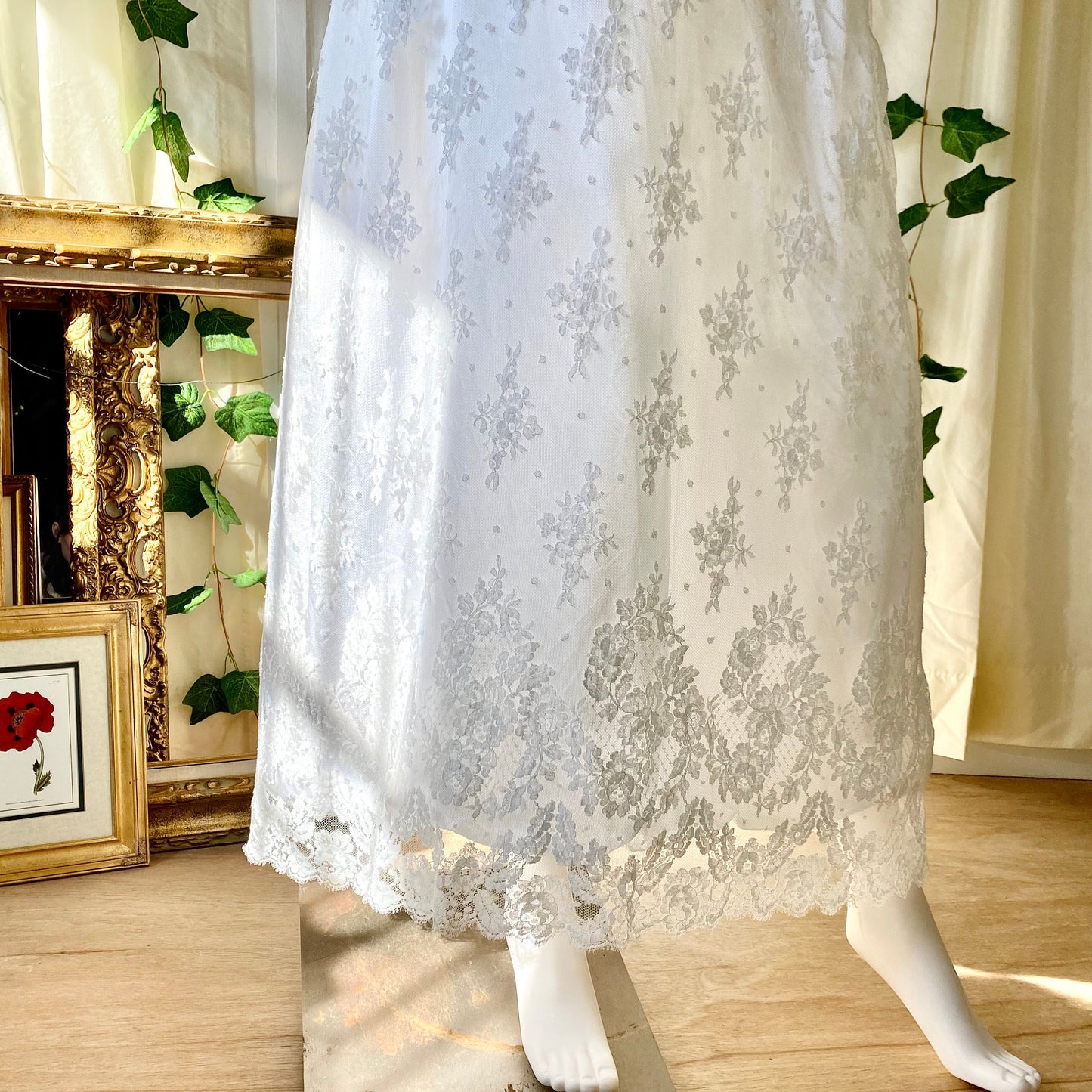 Stunning All Lace Victorian Styled Dress With Matching Headpiece