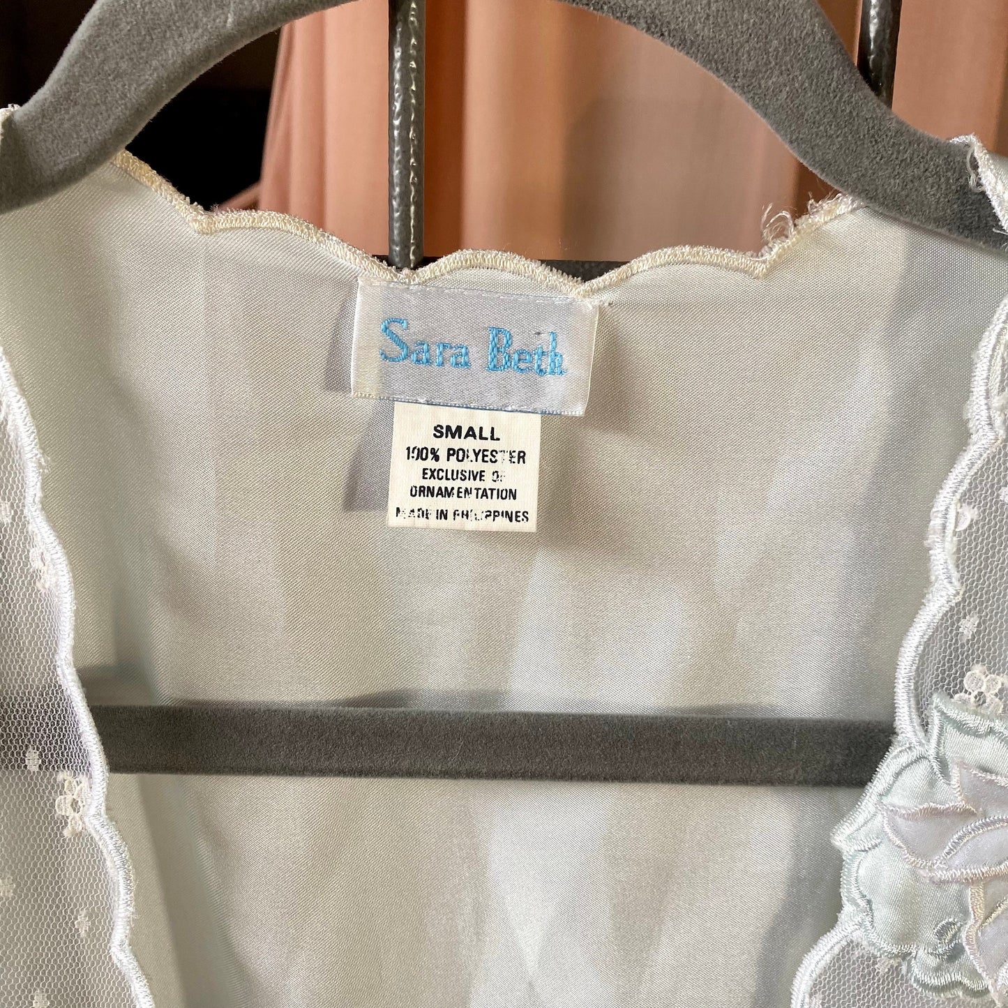 Light Turquoise Vintage Nightgown & Night Robe