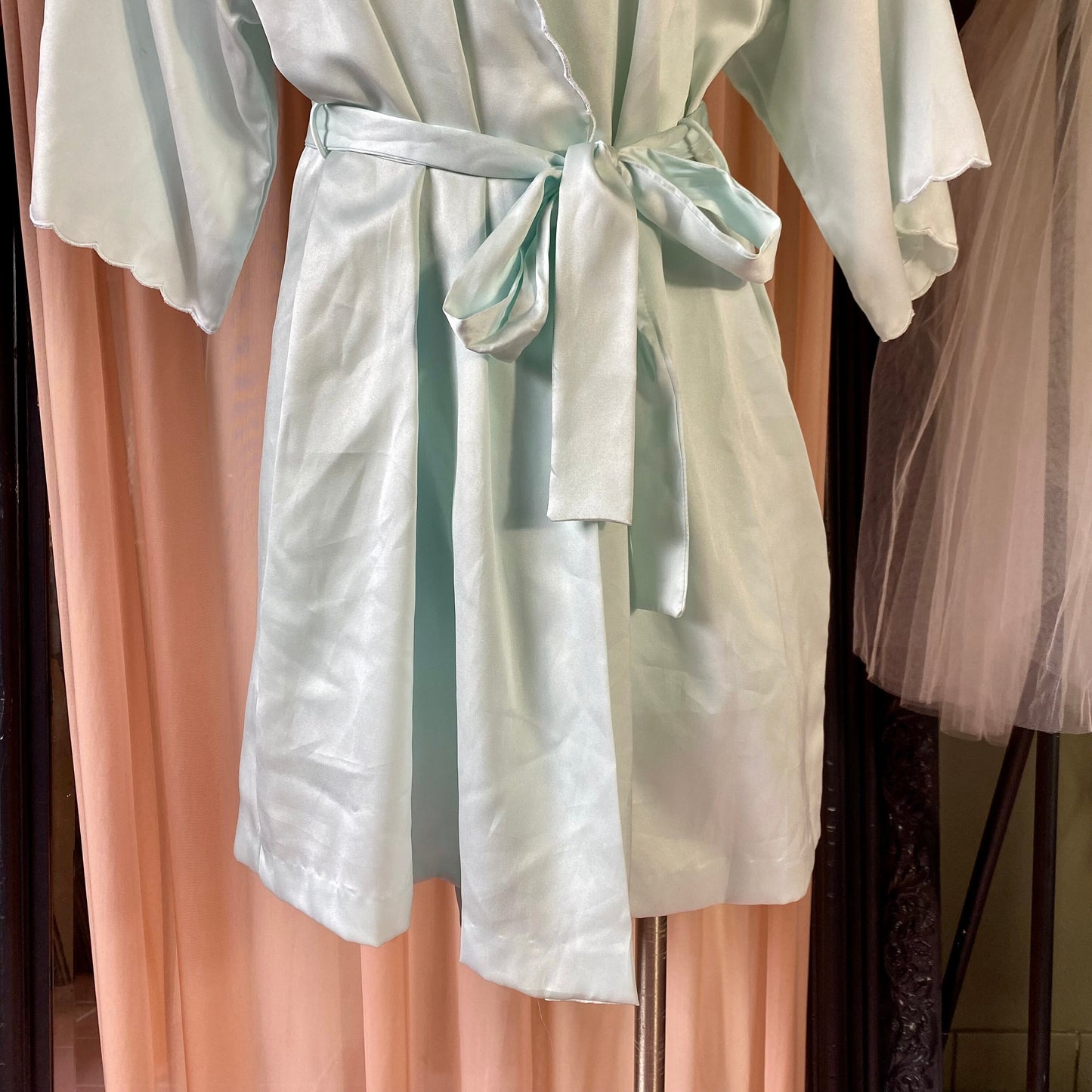 Light Turquoise Vintage Nightgown & Night Robe