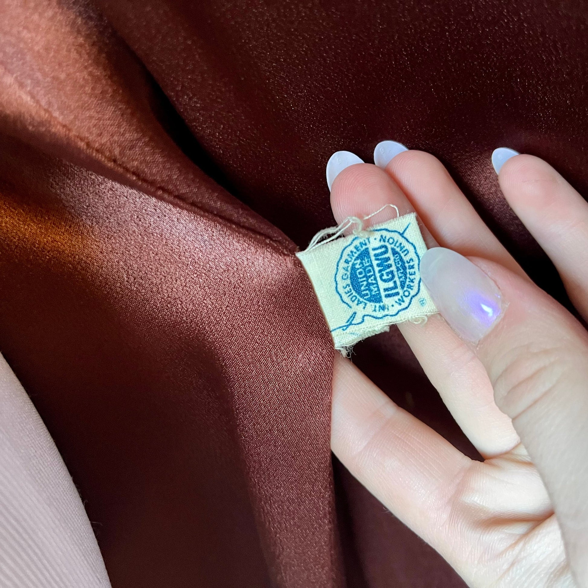 Chocolate Brown Vintage Coat With Fur Collar