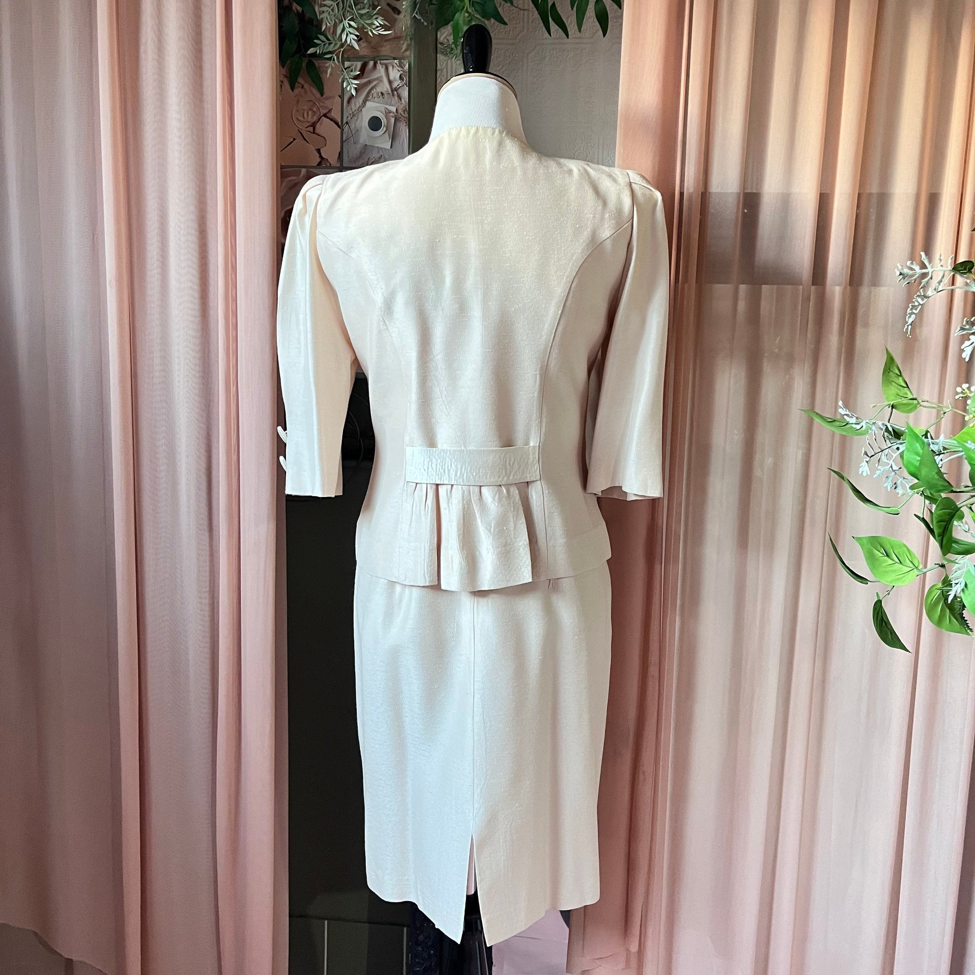 Champagne Slip Dress With Matching Jacket Set