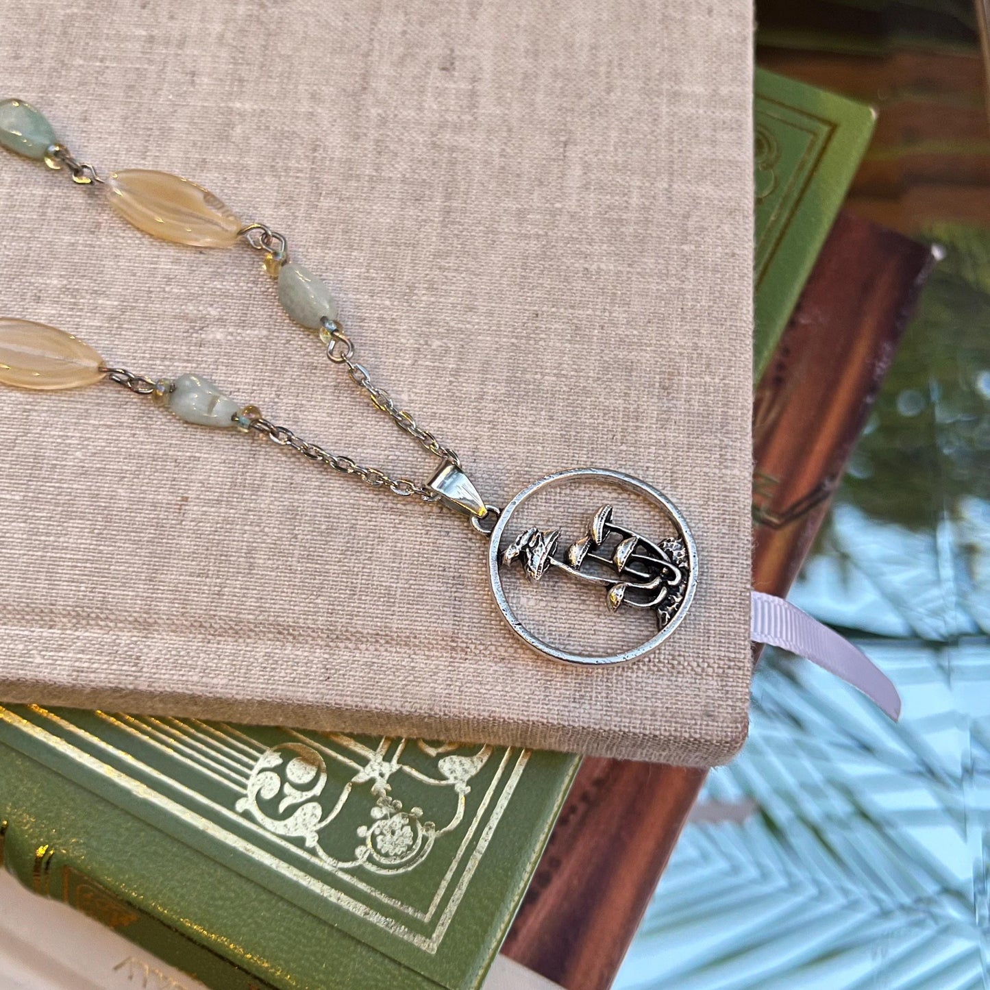 Enchanting Mushroom Pendant Necklace – Handmade Fantasy Jewelry