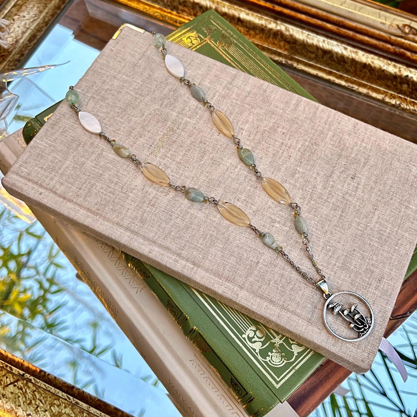 Enchanting Mushroom Pendant Necklace – Handmade Fantasy Jewelry