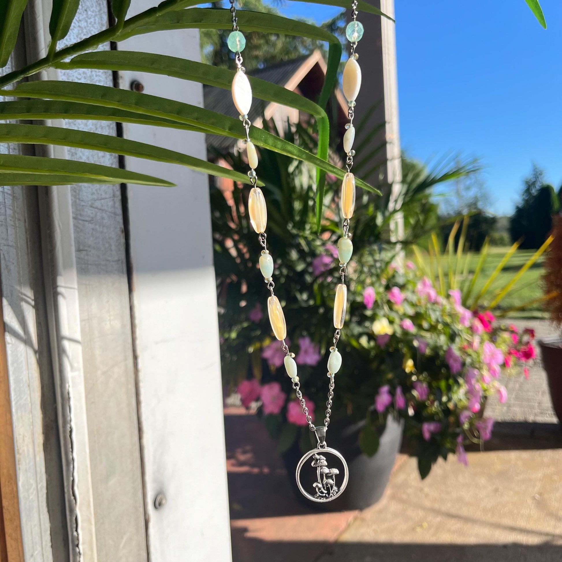 Enchanting Mushroom Pendant Necklace – Handmade Fantasy Jewelry