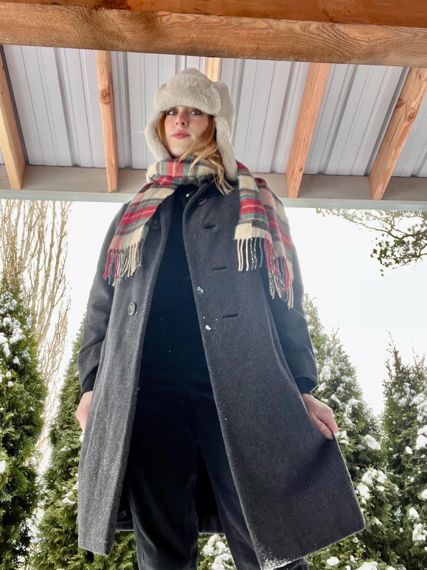 Vintage Gray Wool Coat - Prince Fashion Hong Kong