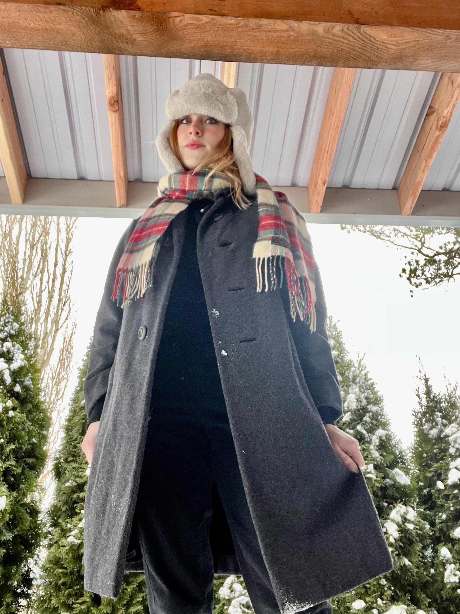Vintage Gray Wool Coat - Prince Fashion Hong Kong