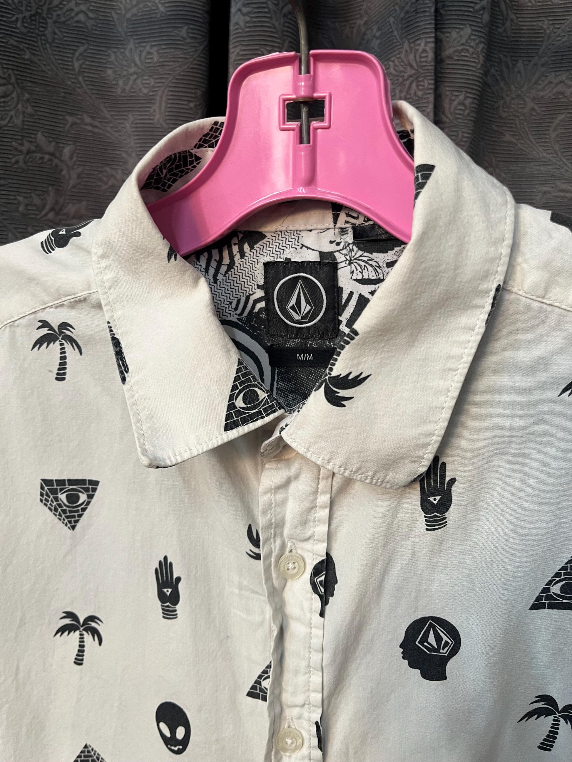 Mystic Elements Button-Up Shirt – Mysterious Symbols & Aliens