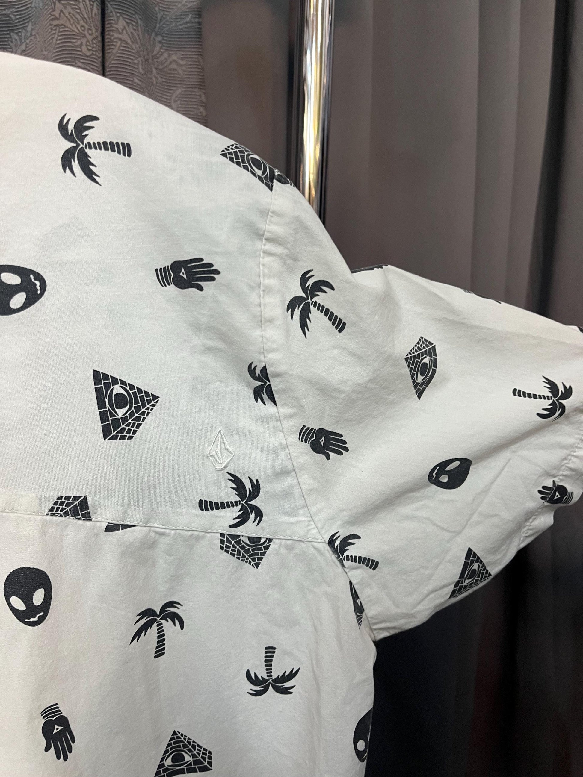 Mystic Elements Button-Up Shirt – Mysterious Symbols & Aliens