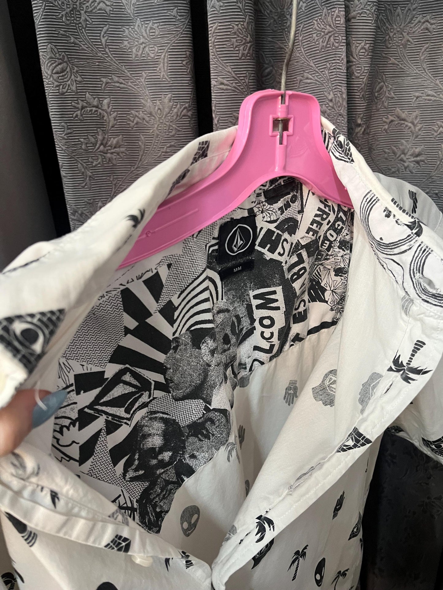 Mystic Elements Button-Up Shirt – Mysterious Symbols & Aliens