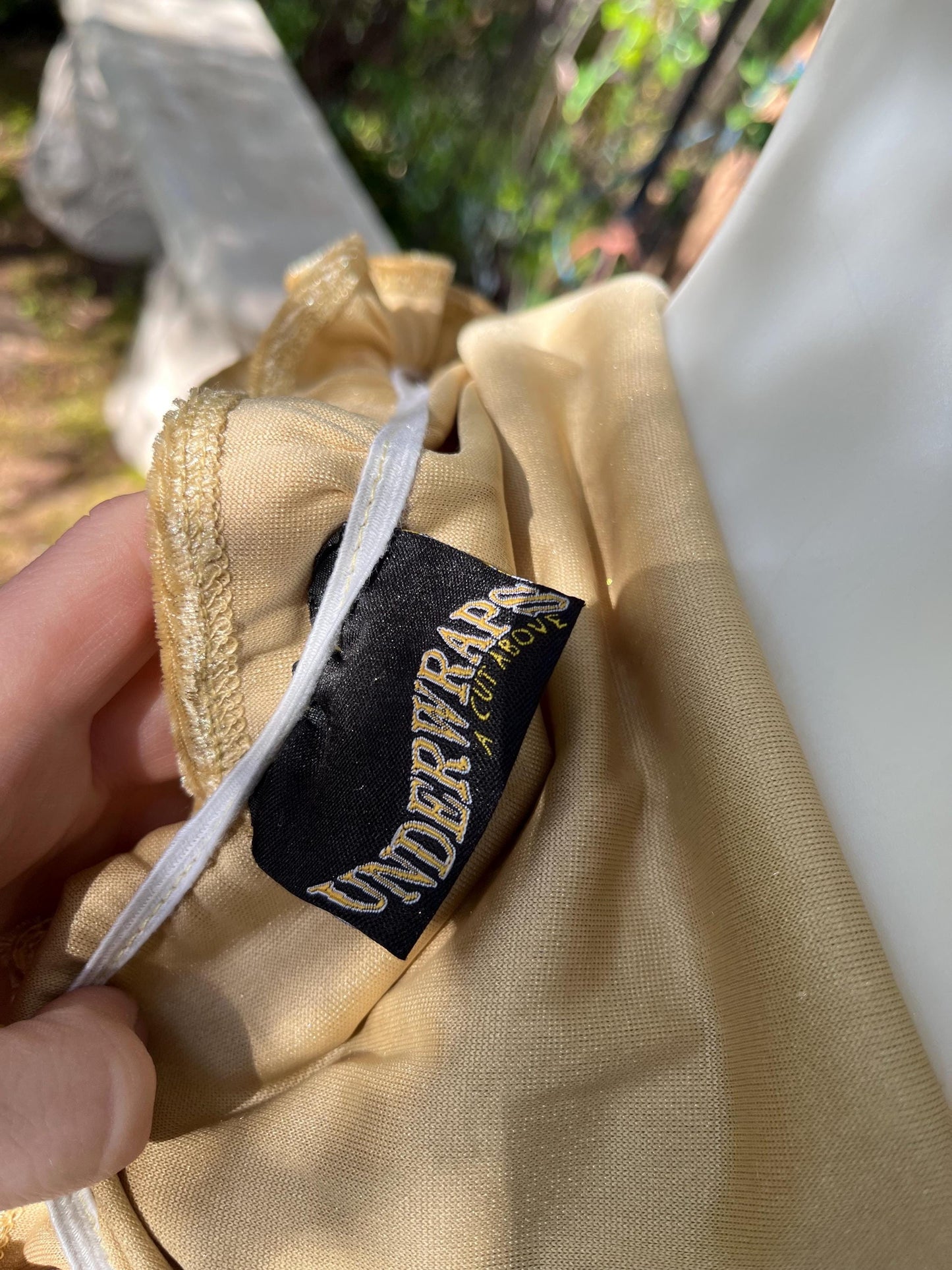 Golden Hour Enchantress Dress – Crushed Velvet Halter Mini-dress with Trumpet Sleeves