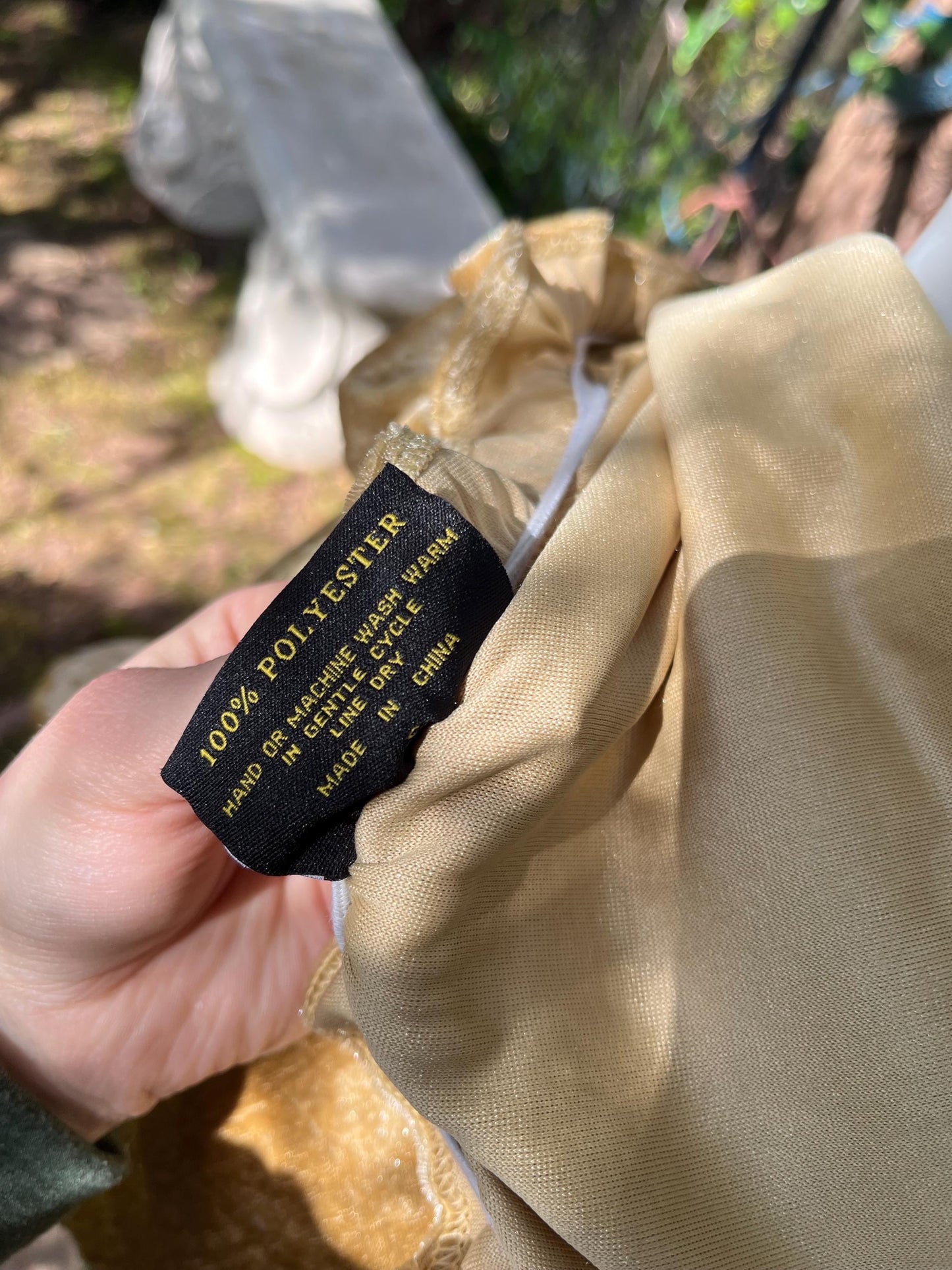 Golden Hour Enchantress Dress – Crushed Velvet Halter Mini-dress with Trumpet Sleeves