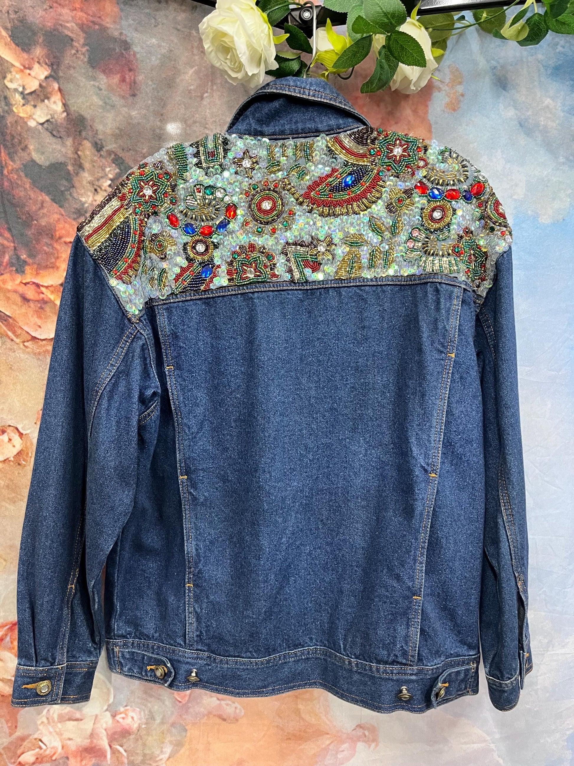 Vintage I.B. Diffusion Beaded Denim Jacket – 1991