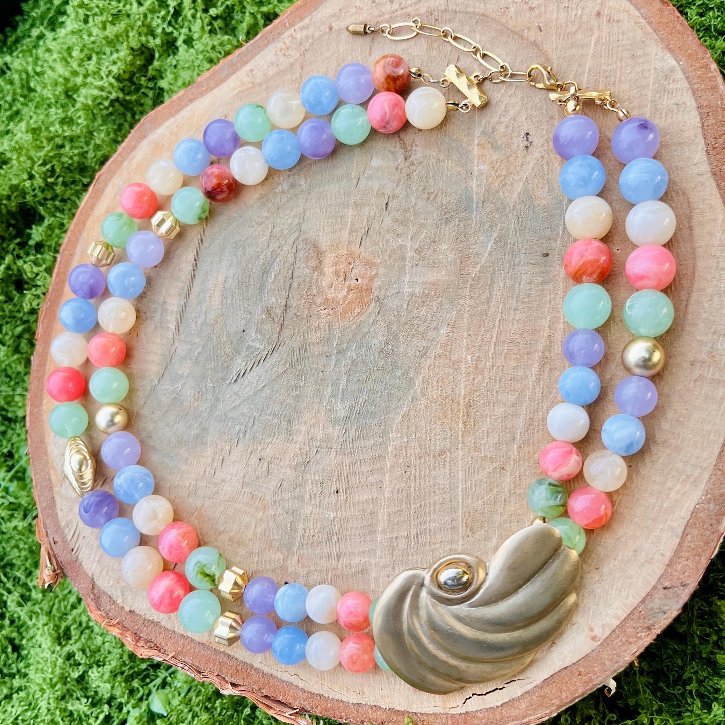 Mermaid Pastel Rainbow Necklace