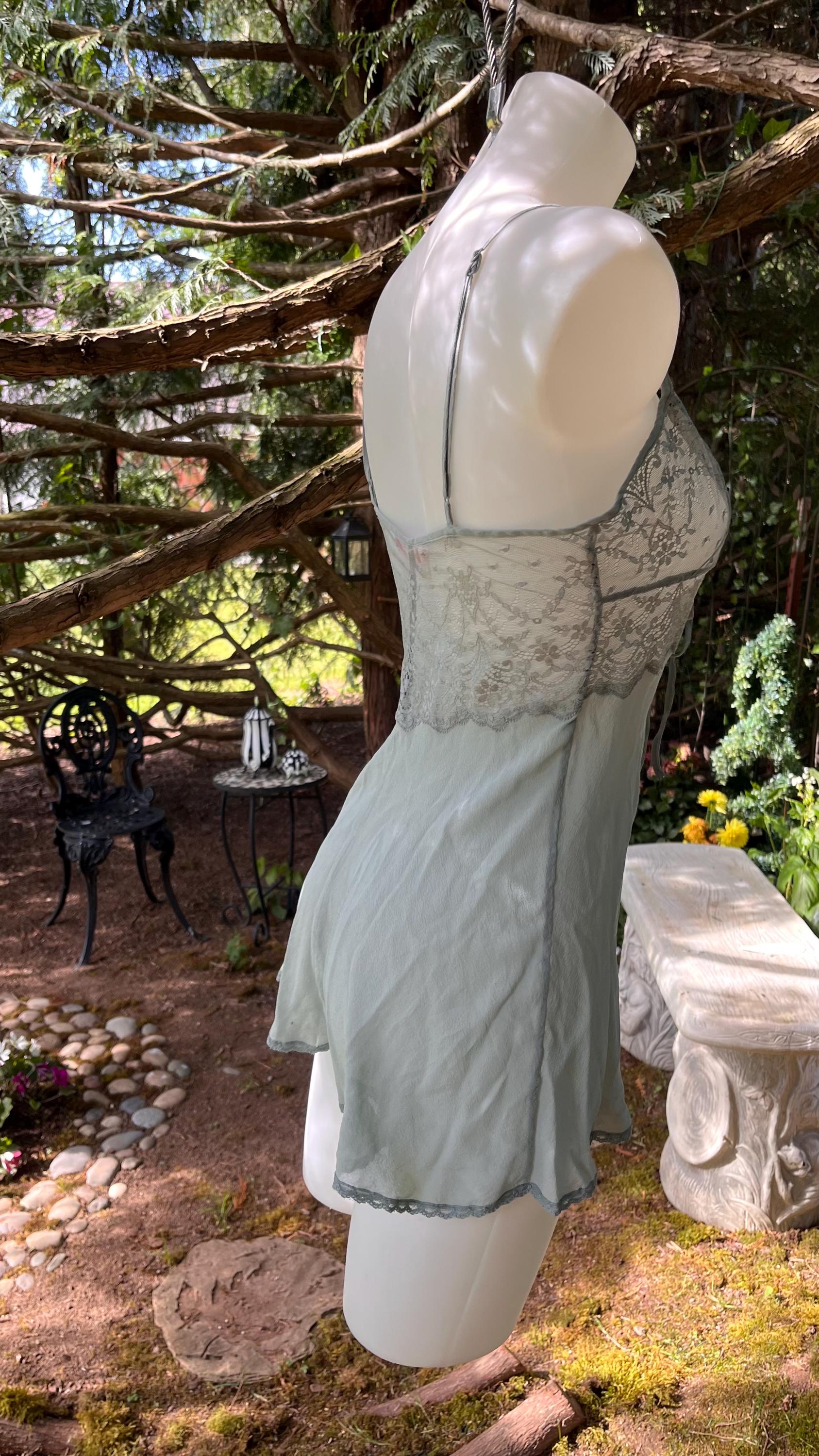 Misty Sage Lace Cami Top