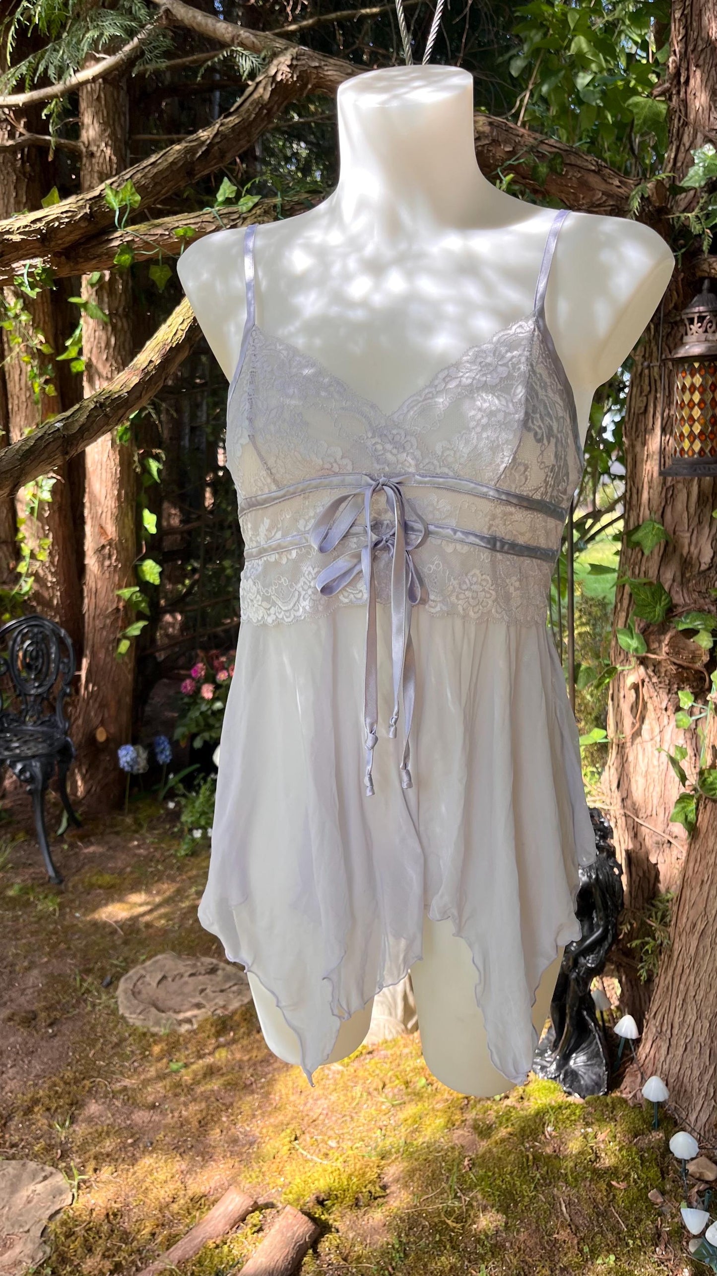 Lavender & Lace Floating Cami with Fairy Hem