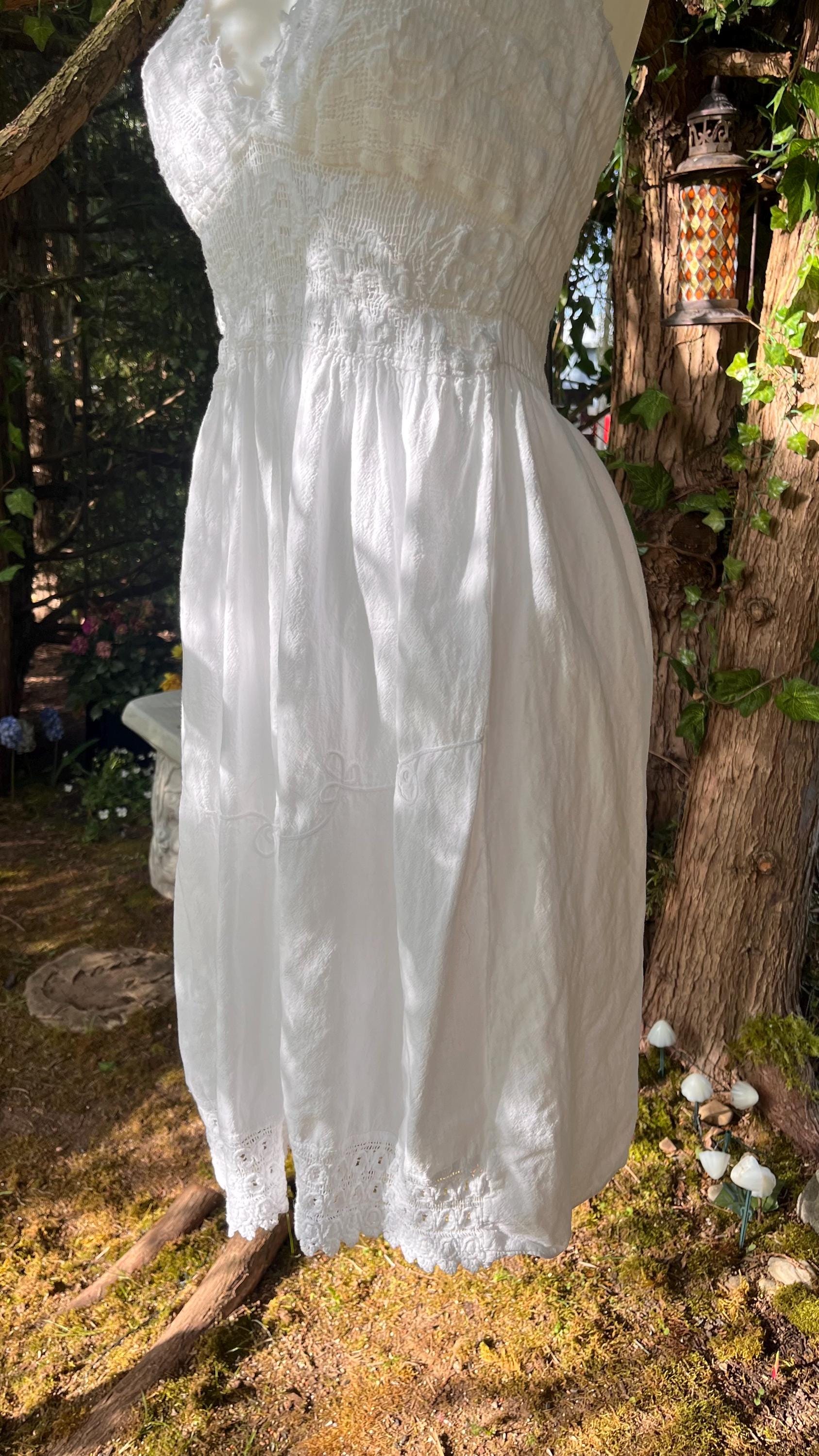 Woodland Nymph White Halter Dress