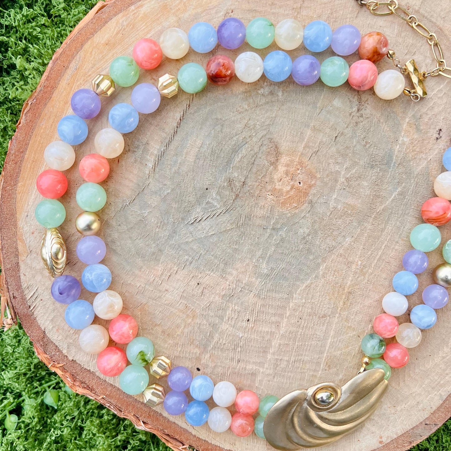 Mermaid Pastel Rainbow Necklace