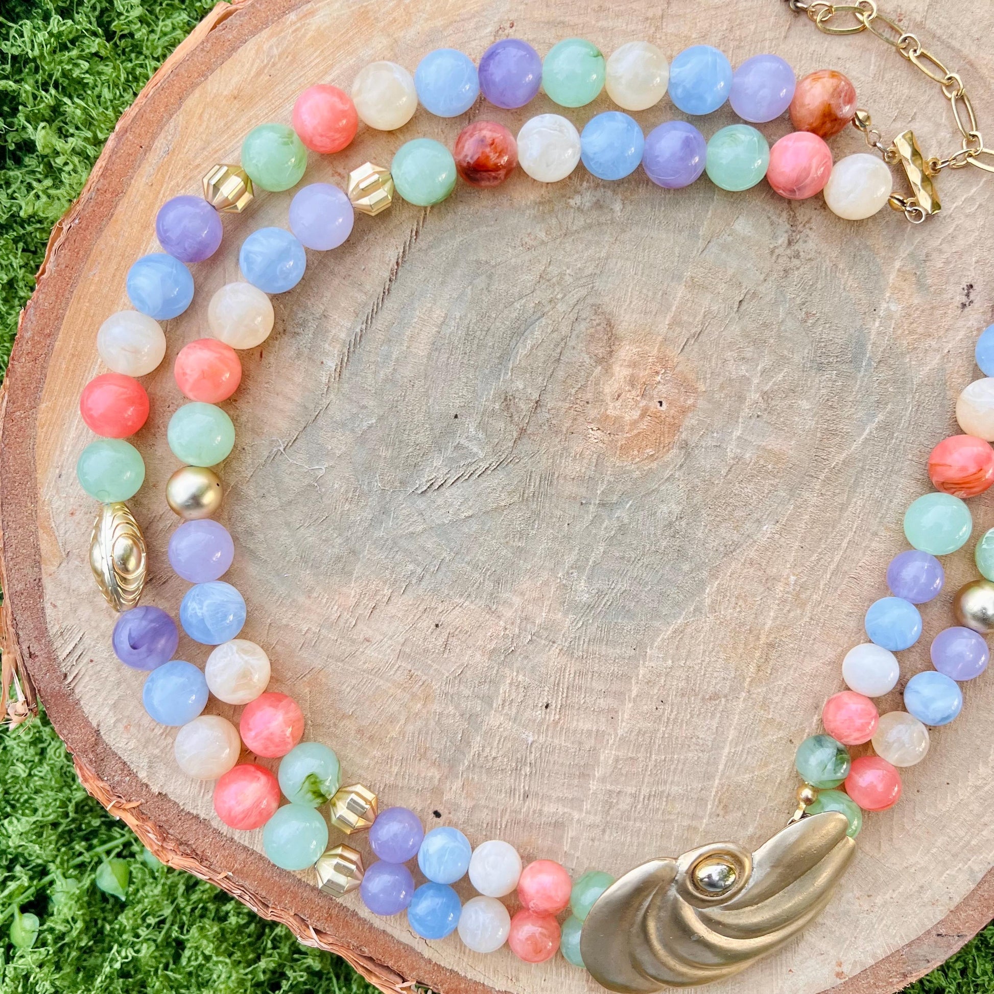Mermaid Pastel Rainbow Necklace