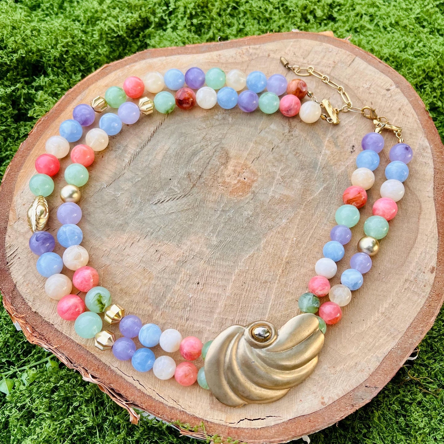 Mermaid Pastel Rainbow Necklace