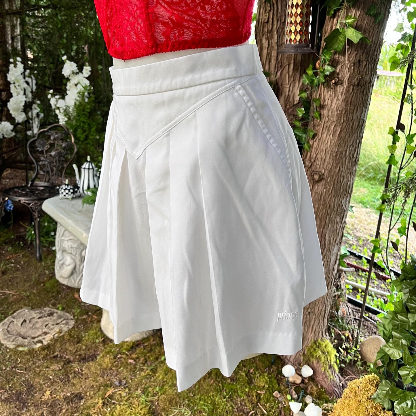 Prince White Tennis Skirt
