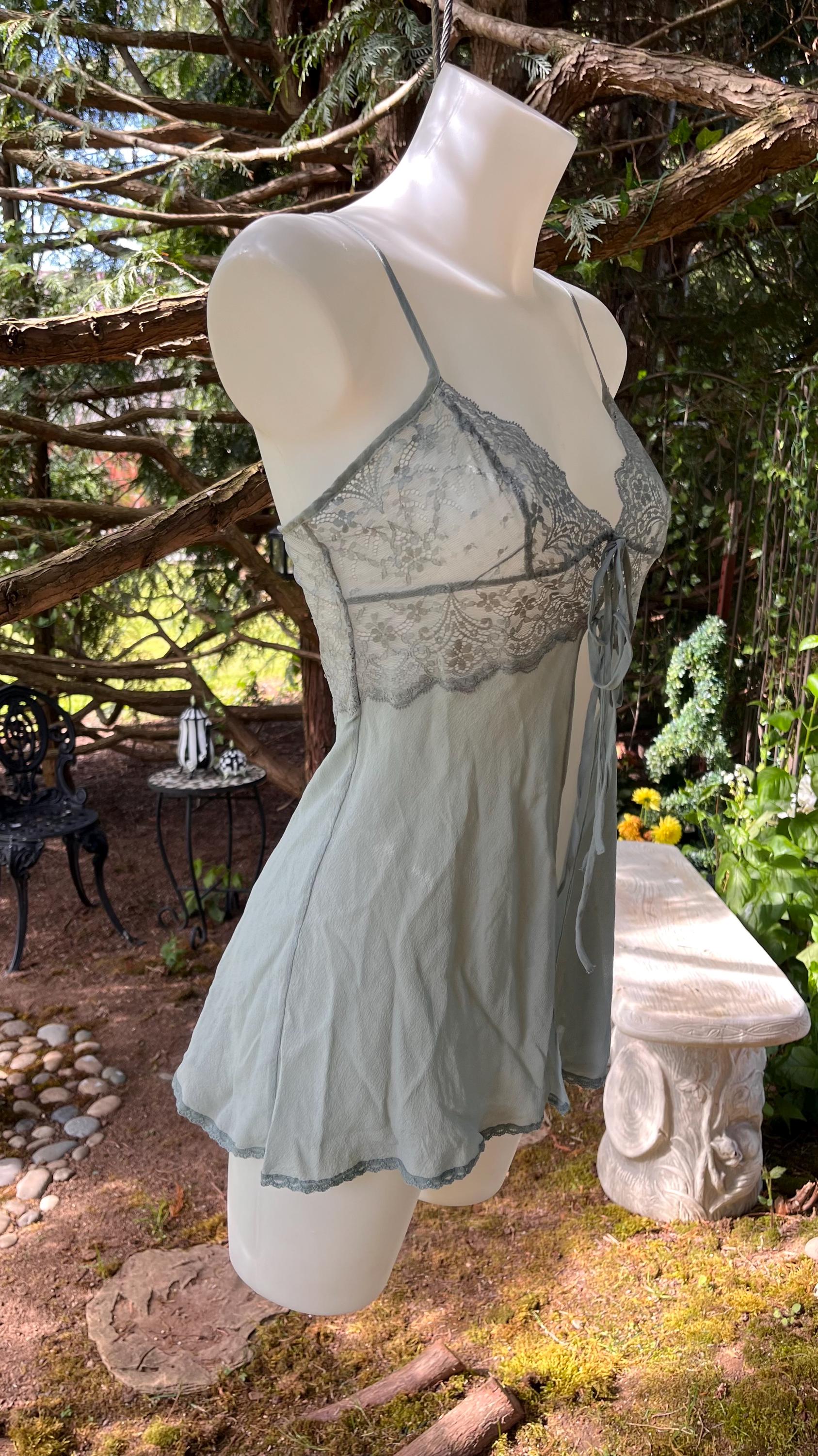 Misty Sage Lace Cami Top