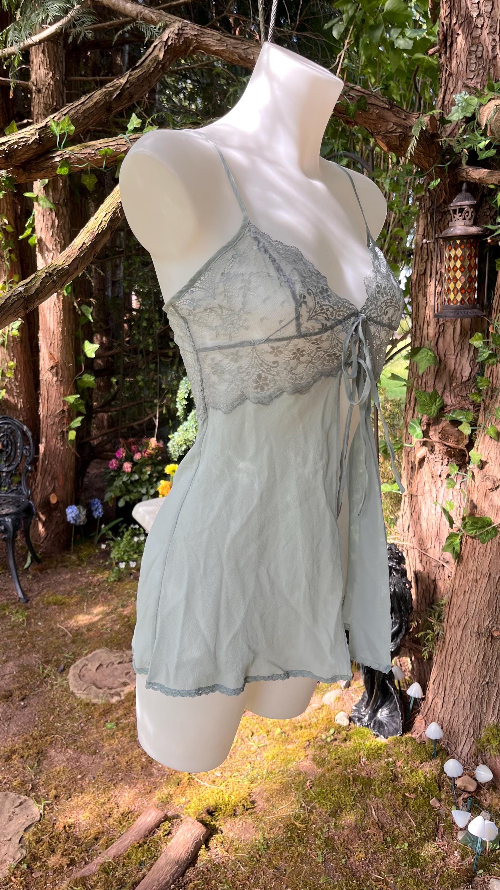 Misty Sage Lace Cami Top