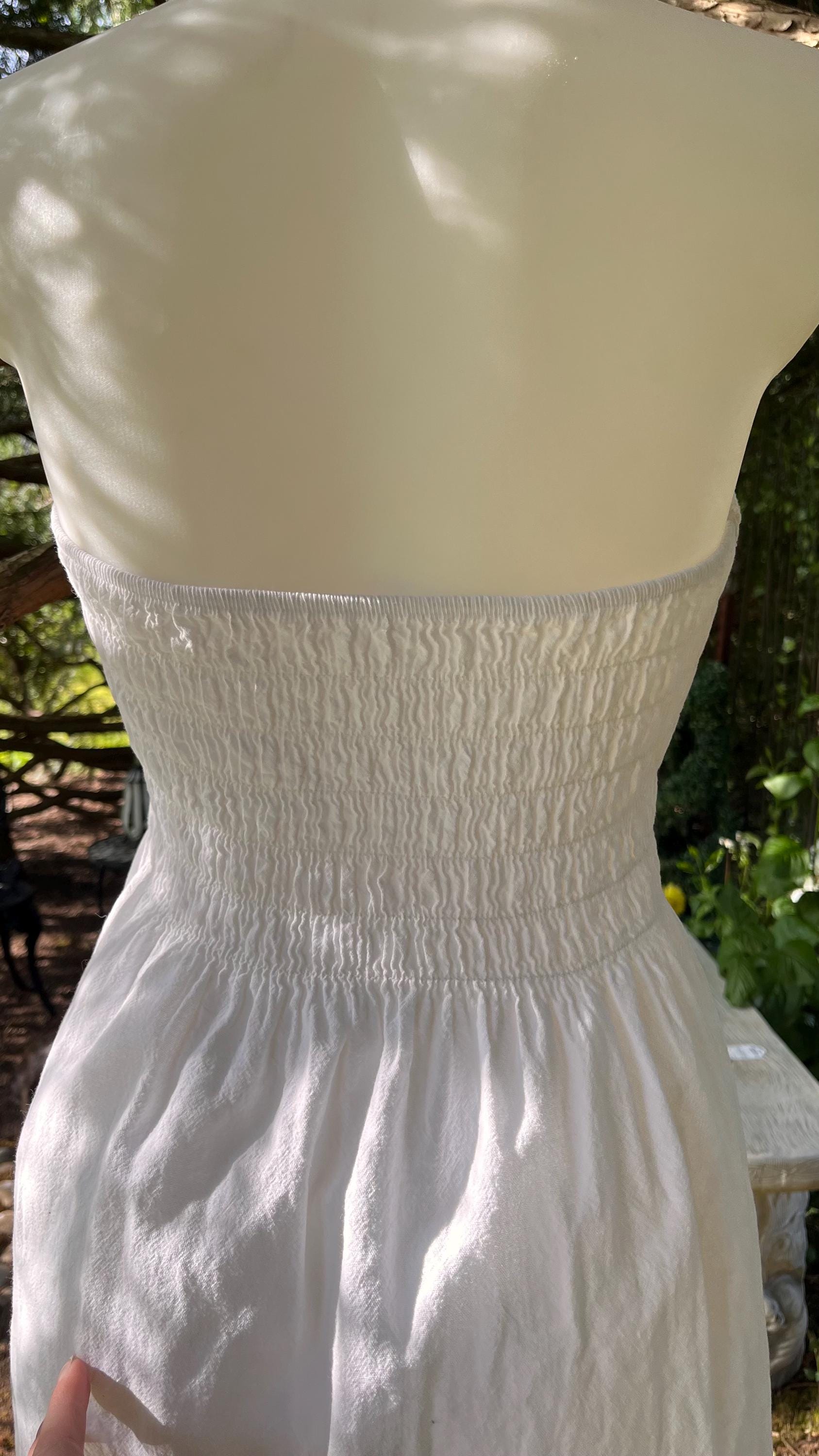 Woodland Nymph White Halter Dress